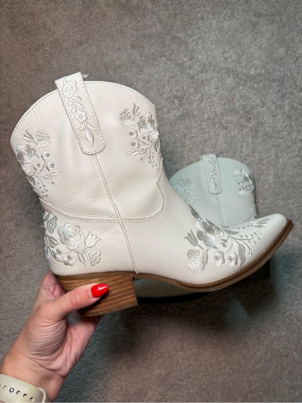 Dingo White Take a Bow Cowboy Boots